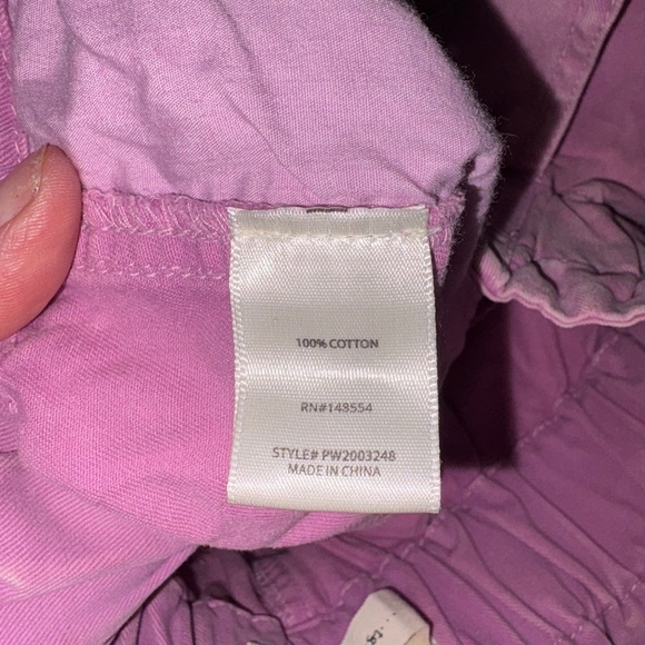 High Waist Mauve/pink Ruffle Shorts - Picture 4 of 4